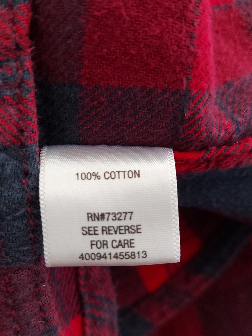 Sonoma Men's Navy & Red Plaid Button-Down Fleece Shirt Chest Pockets Size 2XLT▪︎ - Picture 6 of 9